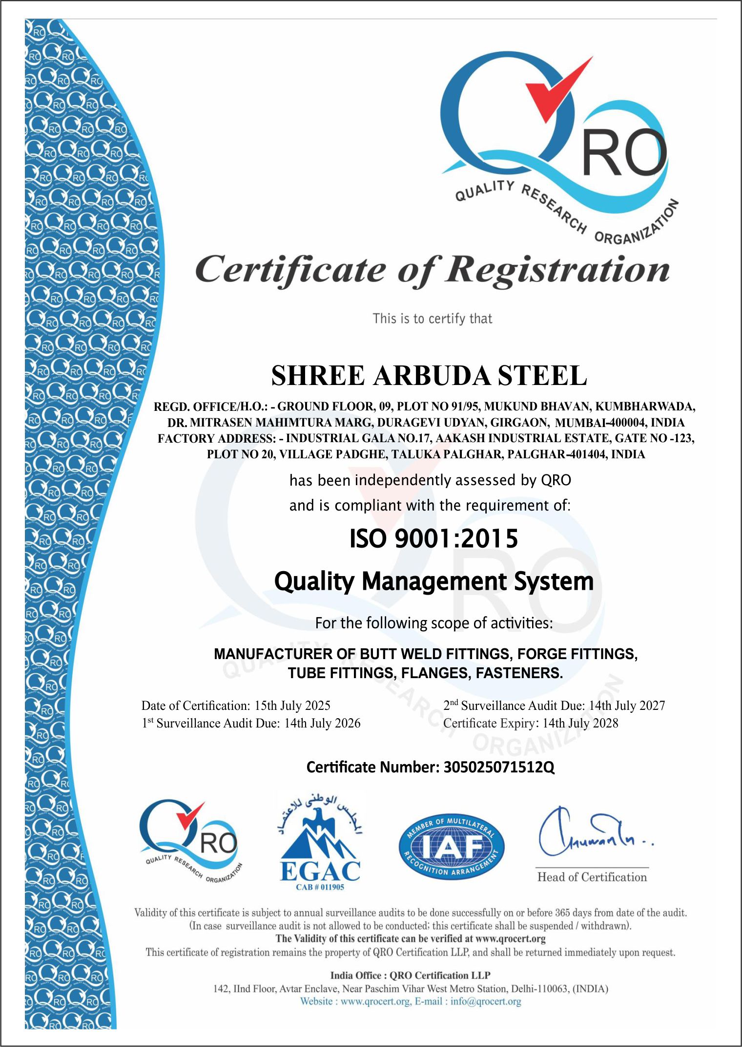 Certificate 5
